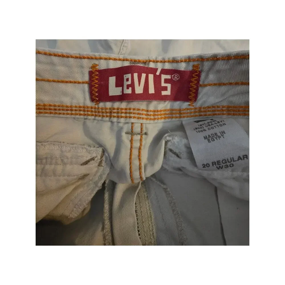 Levis Cargo Shorts Boys Sz 20 Regular Waist‎ 30